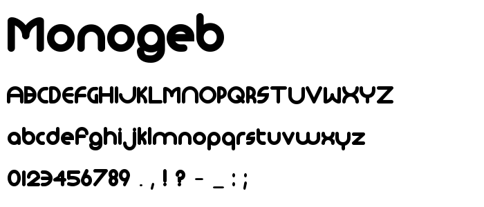 Monogeb font