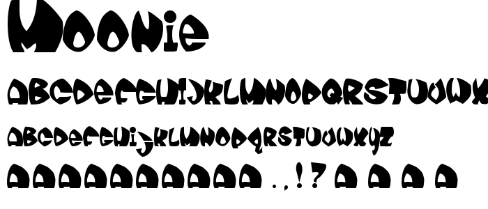 Moonie font