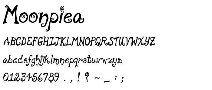 Moonpiea font