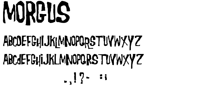 Morgus font