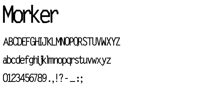 Morker font