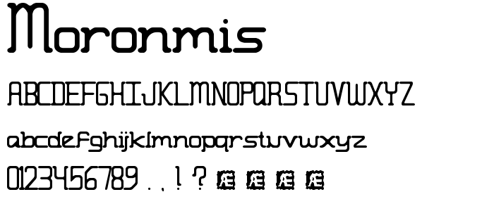 Moronmis font