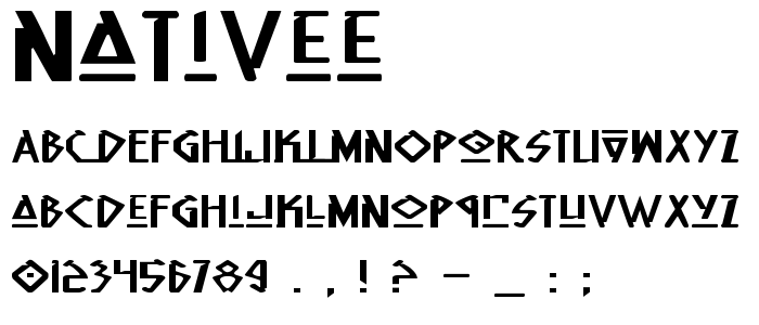 Nativee font