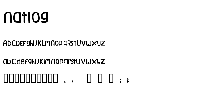 Natlog font