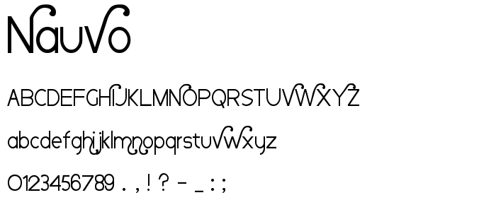 Nauvo font