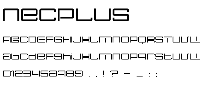 Necplus font