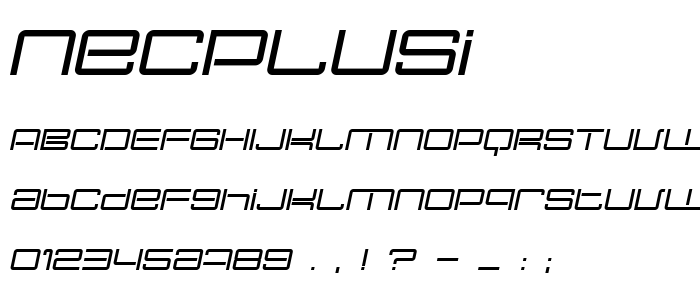 Necplusi font