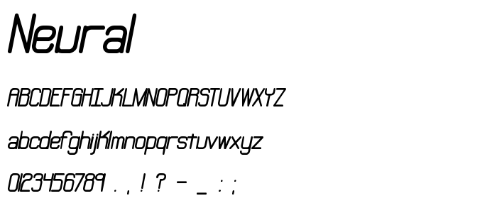 Neural font