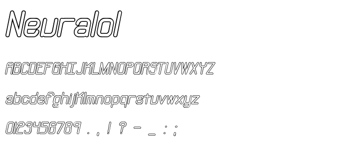 Neuralol font