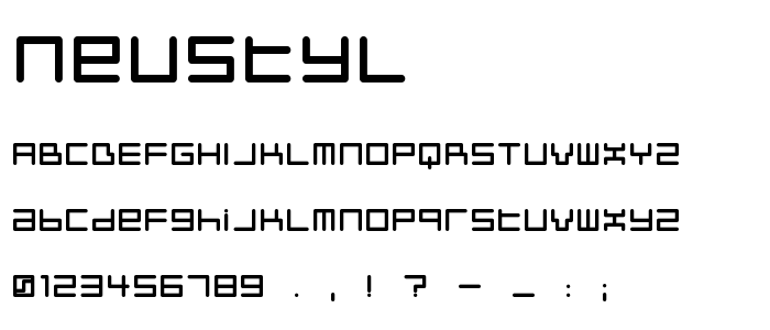 Neustyl font