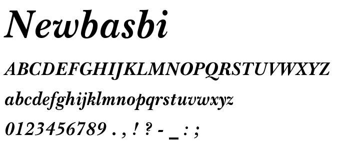 Newbasbi font