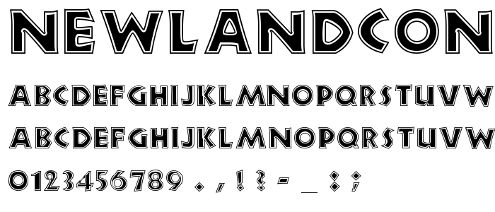 Newlandcontour font