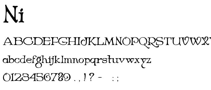 Ni font