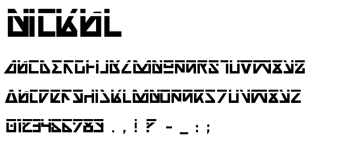 Nickbl font