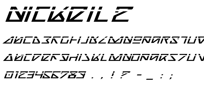 Nickeil2 font