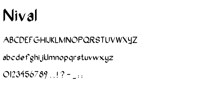 Nival font