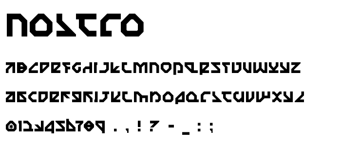 Nostro font