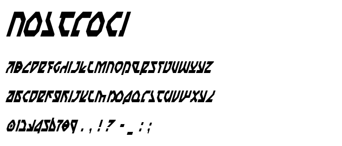 Nostroci font