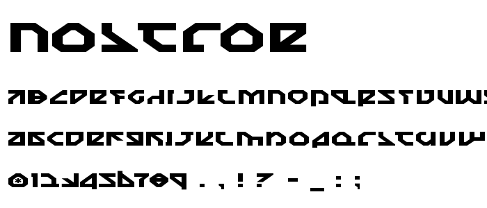 Nostroe font