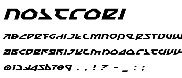 Nostroei font