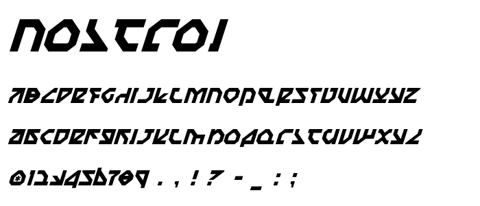 Nostroi font