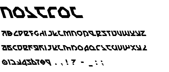 Nostrol font