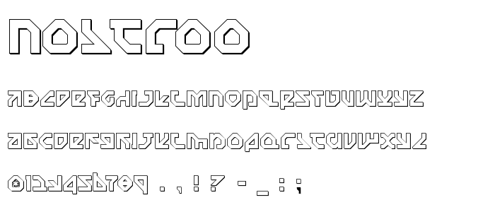 Nostroo font