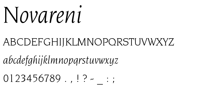 Novareni font