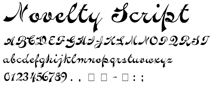 Novelty_Script font