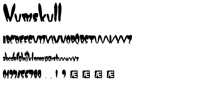 Numskull font