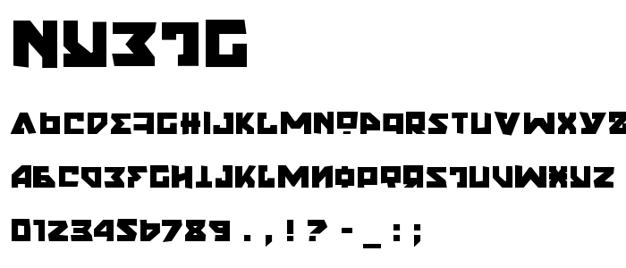 Nyetg font