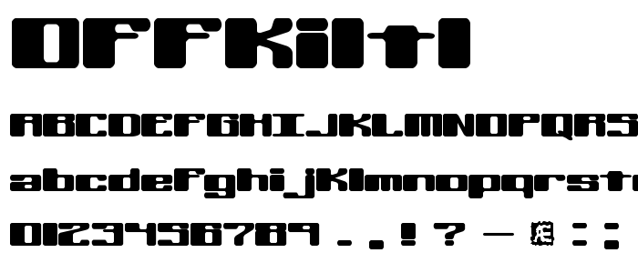 Offkiltl font