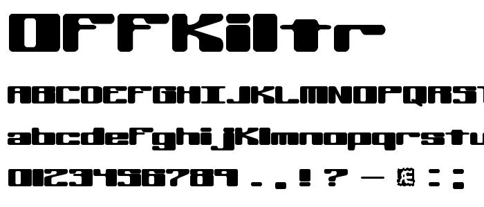 Offkiltr font