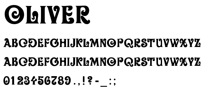 Oliver font