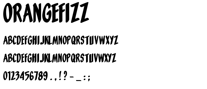 Orangefizz font