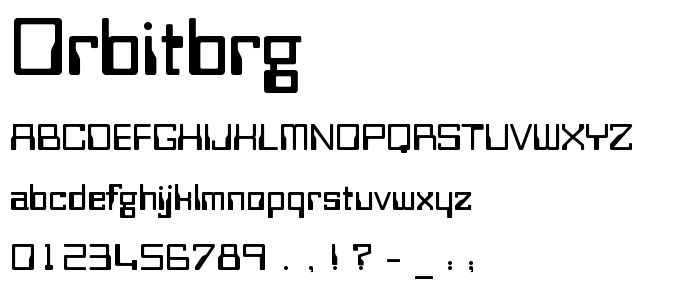Orbitbrg font
