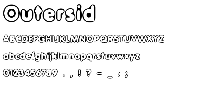 Outersid font