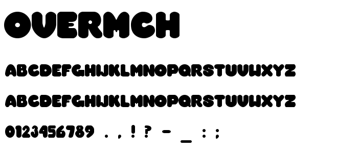 Overmch font