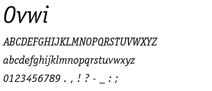 Ovwi font