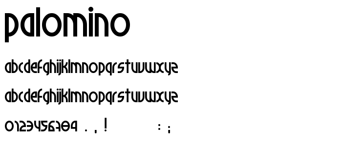Palomino font