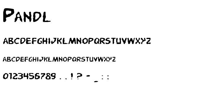 Pandl font