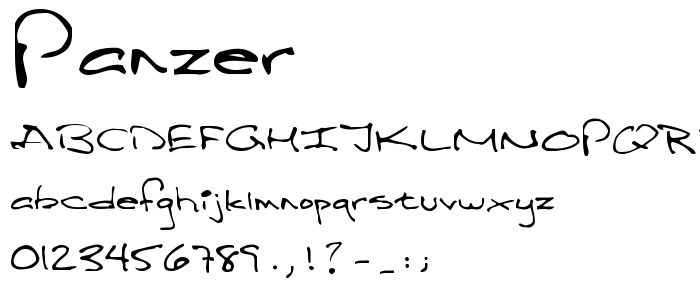 Panzer font