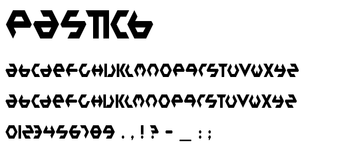 Pasticb font