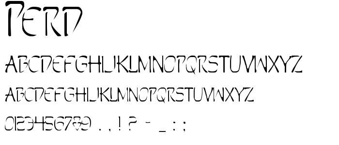 Perd font