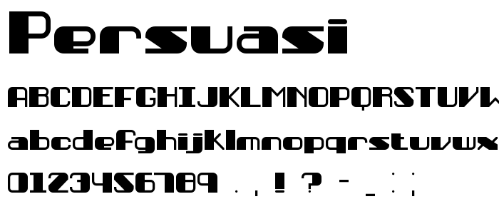 Persuasi font