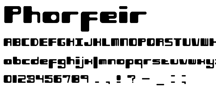 Phorfeir font