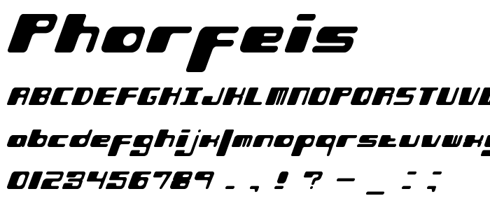 Phorfeis font