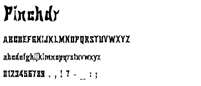 Pinchdr font