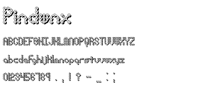 Pindwnx font