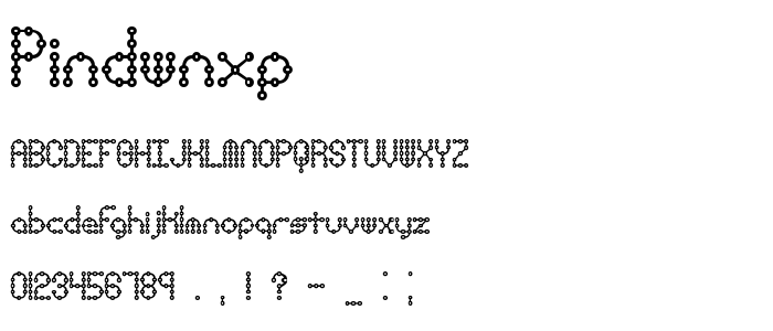 Pindwnxp font